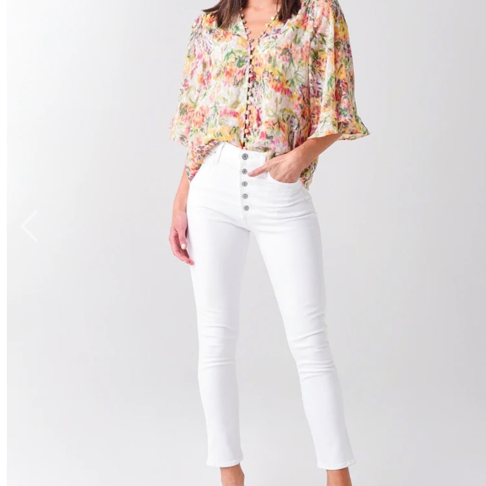 Citizens of Humanity Exposed Button Fly HR Slim Ankle